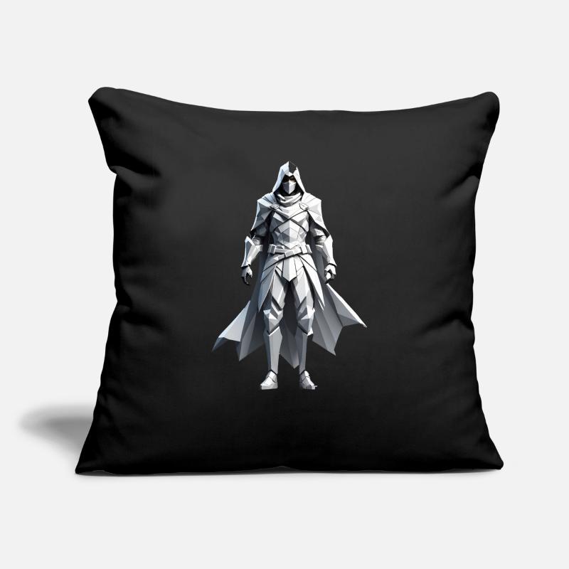 Assassin - Conception de jeux vidéo Low Poly Coussin et housse de 45 x 45 cm