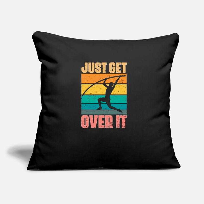 Just Get Over It Retro Pole Vaulting For Pole Sofakissen mit Füllung 45 x 45 cm