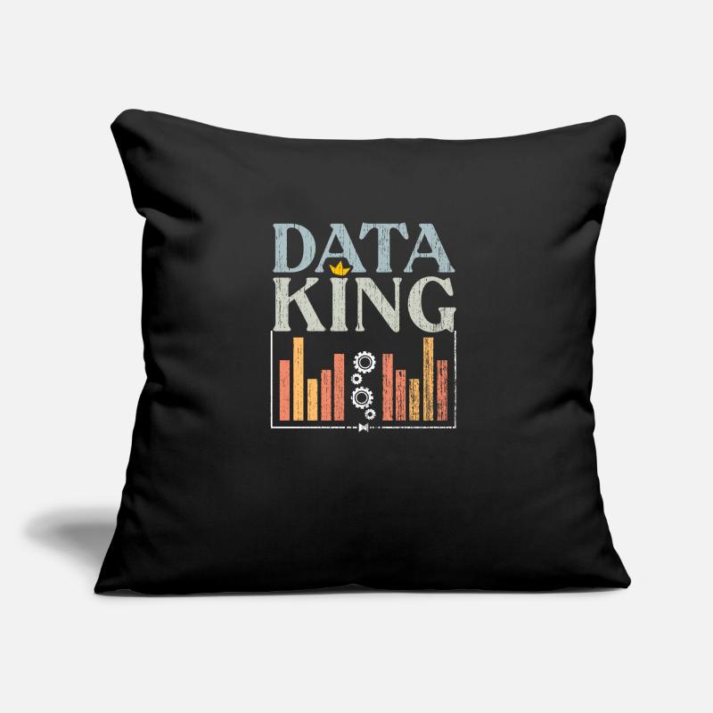 Awesome Data King For Deep Learning Data Scientist Sofakissen mit Füllung 45 x 45 cm