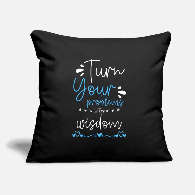 Problème Fun No problem Devise Coussin et housse de 45 x 45 cm