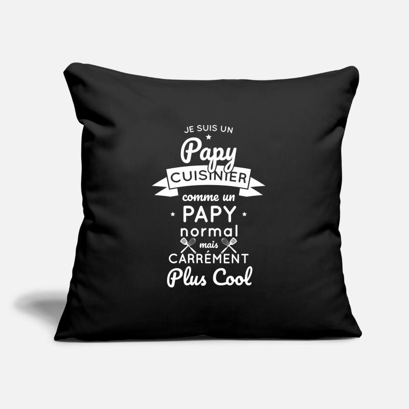 Papy cuisinier comme un papy normal plus cool Coussin et housse de 45 x 45 cm