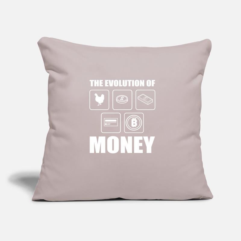 Évolution du bitcoin Coussin et housse de 45 x 45 cm