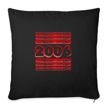 2006 - Sofakissen mit Füllung 45 x 45 cm - Schwarz - Vorne