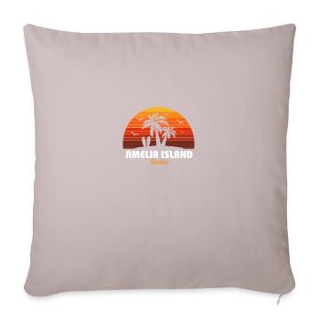 Retro Amelia Island Florida Sonnenuntergang Cool Vintage - Sofakissen mit Füllung 45 x 45 cm - helles Taupe - Vorne