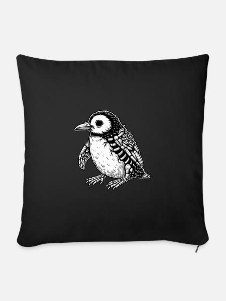 undead penguin - Sofakissen mit Füllung 45 x 45 cm - Schwarz