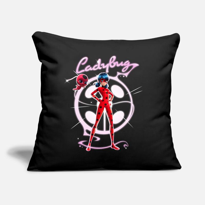 Miraculous Ladybug Pose With Tikki Sofa pillow with filling 45cm x 45cm