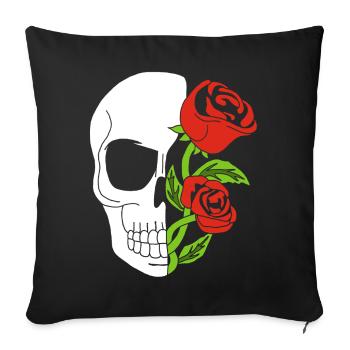 Life After Death - Sofa pillow with filling 45cm x 45cm - black - Front