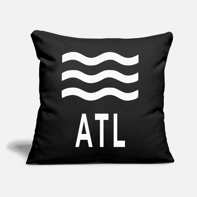 ATL Waves Graphic Tee Coussin et housse de 45 x 45 cm