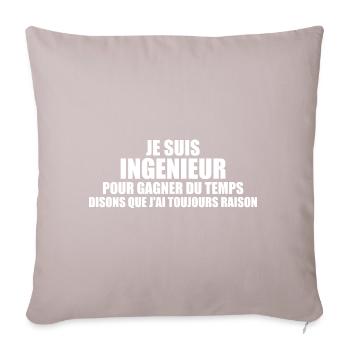 Ingenieurwesen - Mechanik - Ingenieure - Ingenieur - Sofakissen mit Füllung 45 x 45 cm - helles Taupe - Vorne