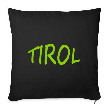 Tyrol - Sofa pillow with filling 45cm x 45cm - black - Front