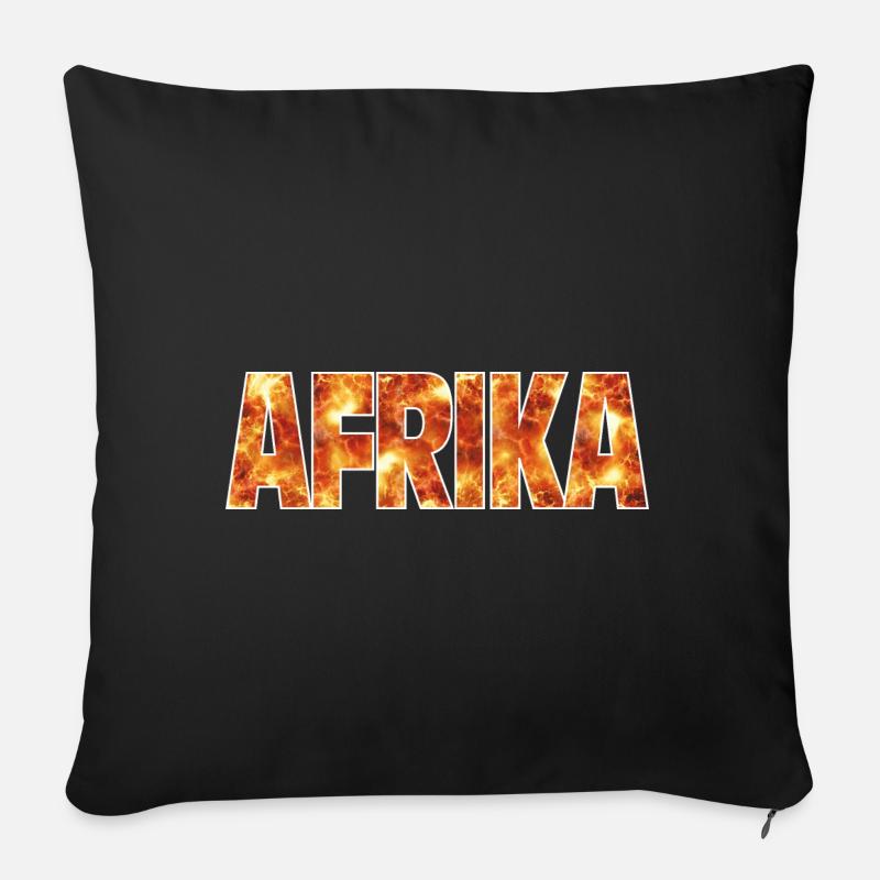 Afrika - Sofakissen mit Füllung 45 x 45 cm - Schwarz
