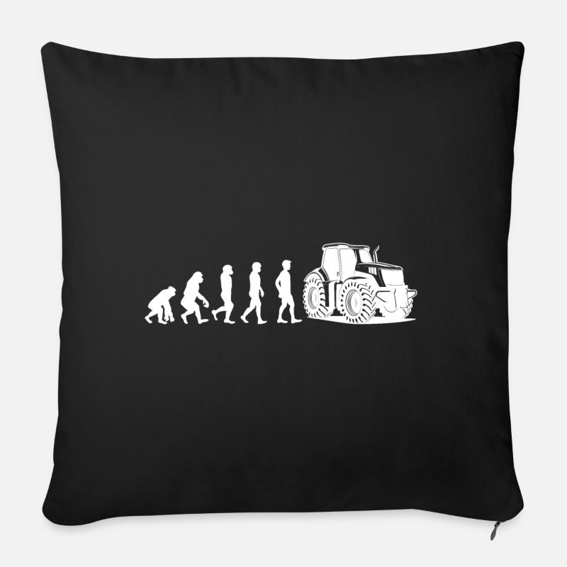 Farmer Evolution white - Sofa pillow with filling 45cm x 45cm - black