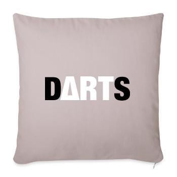 Darts (Fléchettes) - Coussin et housse de 45 x 45 cm - taupe clair - Devant
