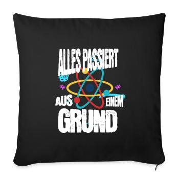 Lustiger Physiker Spruch als Geschenk - Sofakissen mit Füllung 45 x 45 cm - Schwarz - Vorne