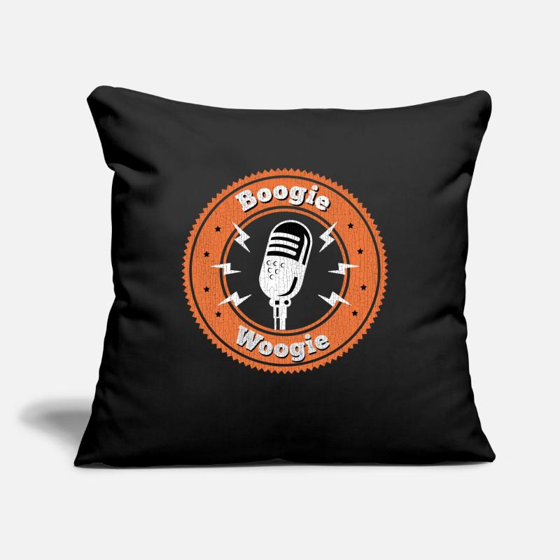 Boogie Woogie Vintage Mikrofon Geschenk Sofakissen mit Füllung 45 x 45 cm
