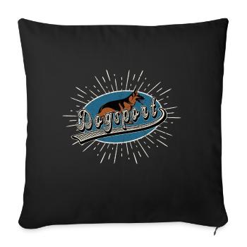 Vintage Dogsport German Shepherd Motif IGP - Sofa pillow with filling 45cm x 45cm - black - Front