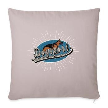 Vintage Dogsport German Shepherd Motif IGP - Sofa pillow with filling 45cm x 45cm - light taupe - Front