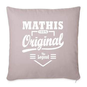 MATHIS T-Shirt personalisiert Mathis name mathis - Sofakissen mit Füllung 45 x 45 cm - helles Taupe - Vorne