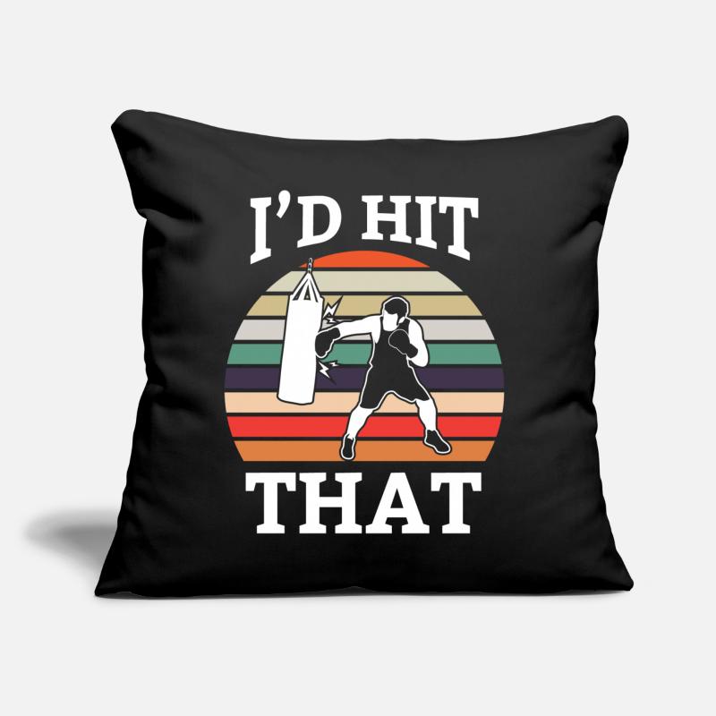 Boxer Boxer Boxer Boxer Formation de boxe Coussin et housse de 45 x 45 cm