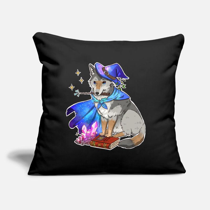 Magischer Wolf Sofakissen mit Füllung 45 x 45 cm