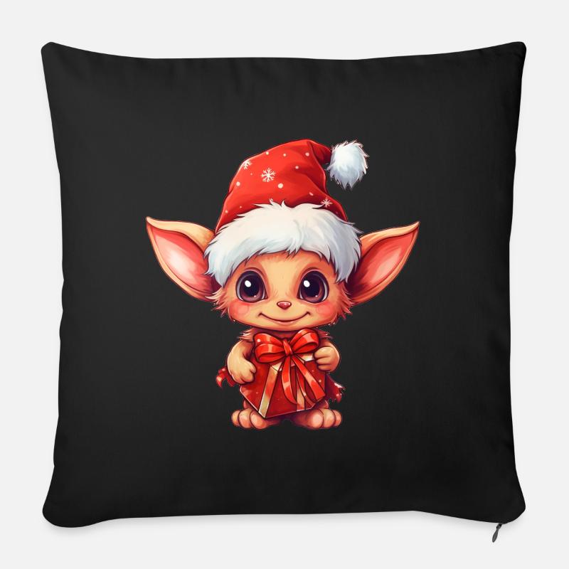 Cute Imp - Sofa pillow with filling 45cm x 45cm - black
