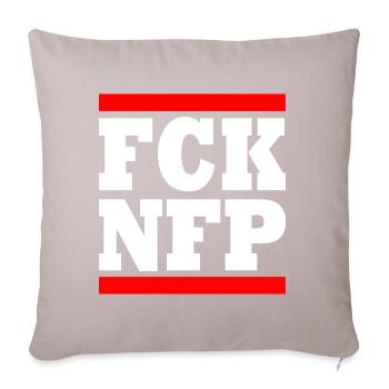 Fck nfp - Coussin et housse de 45 x 45 cm - taupe clair - Devant
