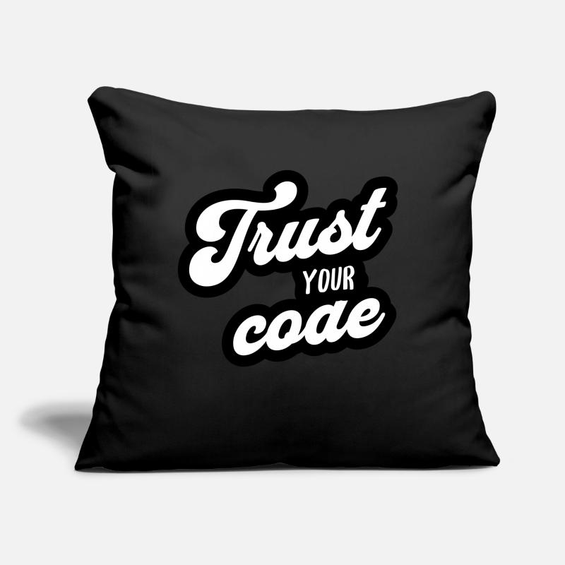 Trust Your Code Sofakissen mit Füllung 45 x 45 cm