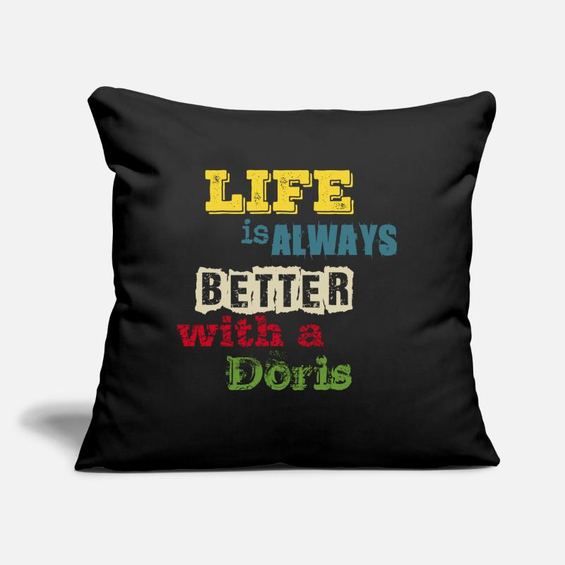 life is always better with a Doris Sofa pillow with filling 45cm x 45cm