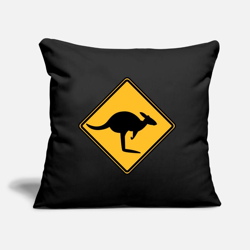 Caution kangaroo Sofa pillow with filling 45cm x 45cm