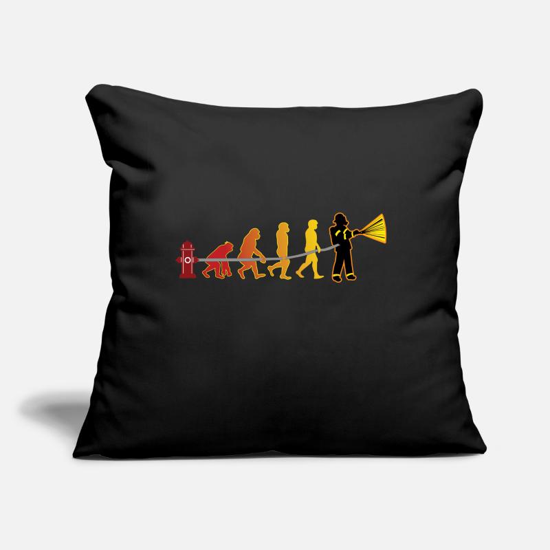 Garçon de cadeau de service d'incendie d'évolution Coussin et housse de 45 x 45 cm