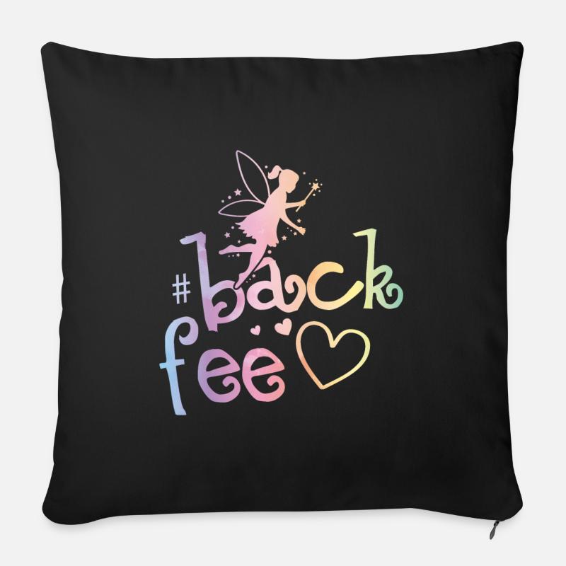 Fee Backen Herz Backfee - Sofakissen mit Füllung 45 x 45 cm - Schwarz