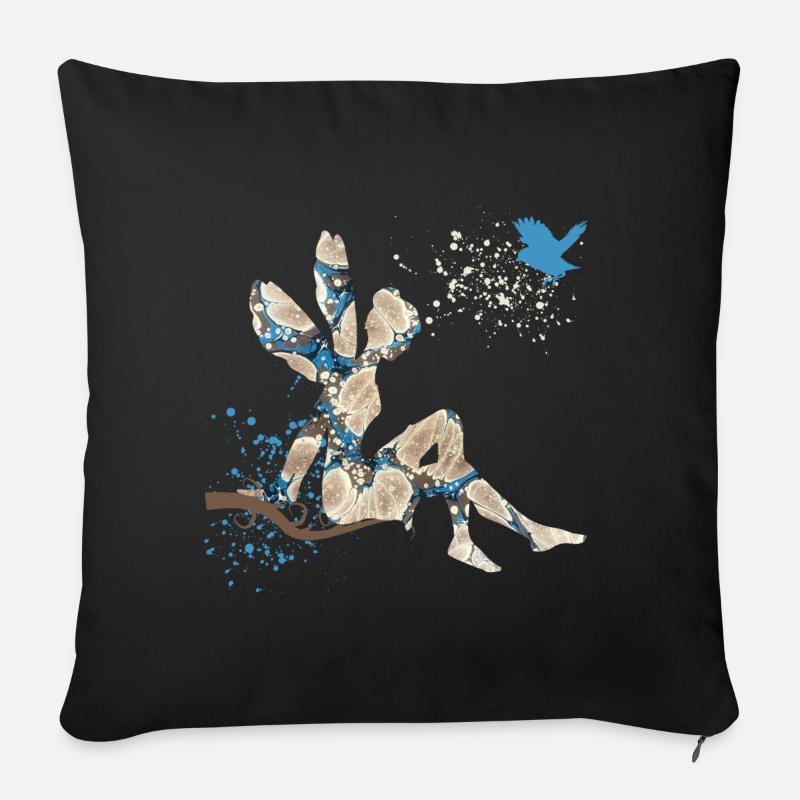 fee e 242 - Sofakissen mit Füllung 45 x 45 cm - Schwarz