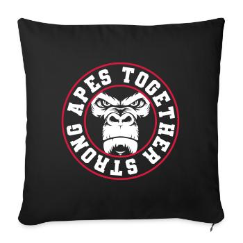 APES TOGETHER STRONG - Sofakissen mit Füllung 45 x 45 cm - Schwarz - Vorne