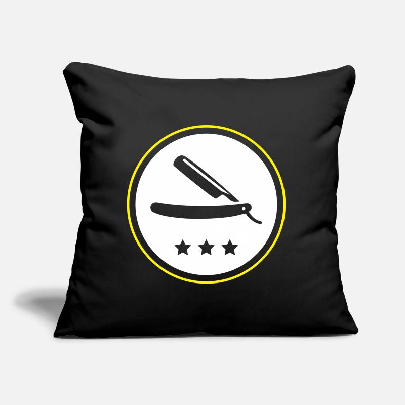 Barber razor blade Sofa pillow with filling 45cm x 45cm