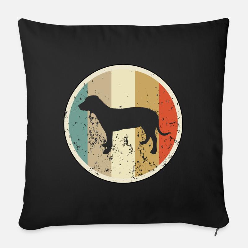 Deutsche Bracke Jagdhund - Sofakissen mit Füllung 45 x 45 cm - Schwarz