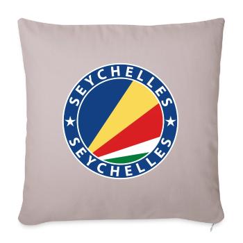 Seychelles - Sofa pillow with filling 45cm x 45cm - light taupe - Front