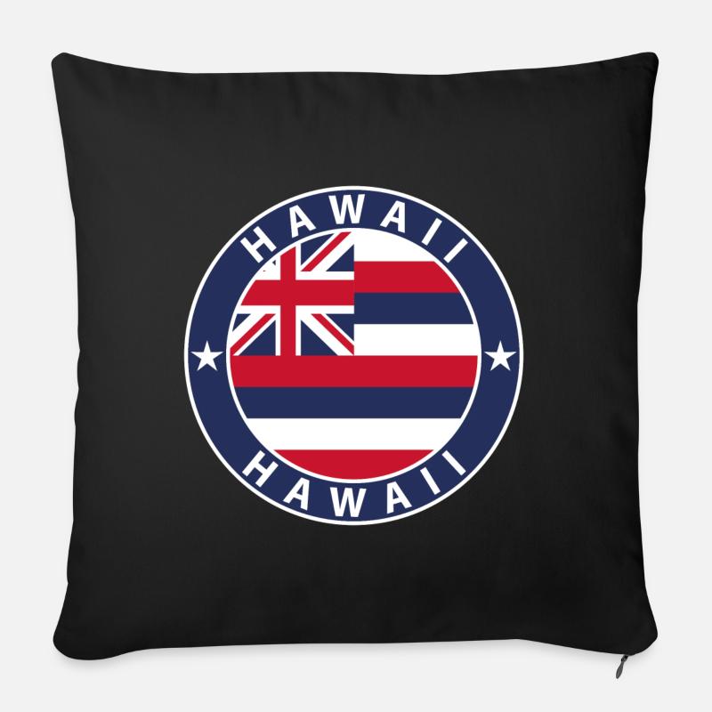 Hawaii - Sofakissen mit Füllung 45 x 45 cm - Schwarz