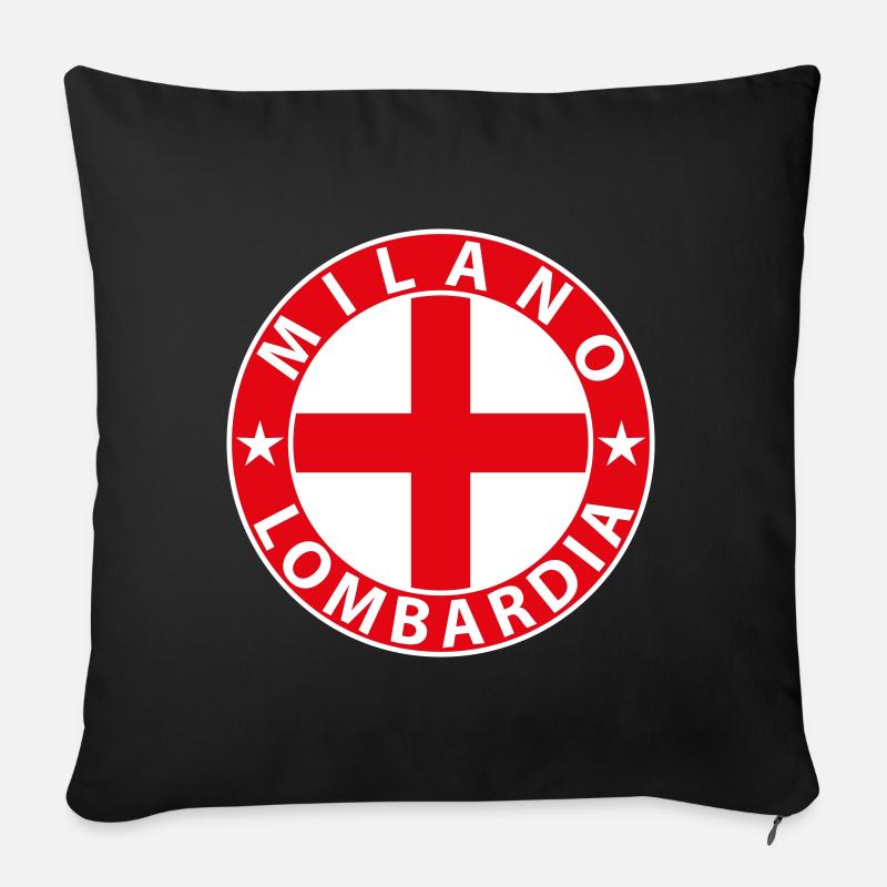 Milan - Coussin et housse de 45 x 45 cm - noir