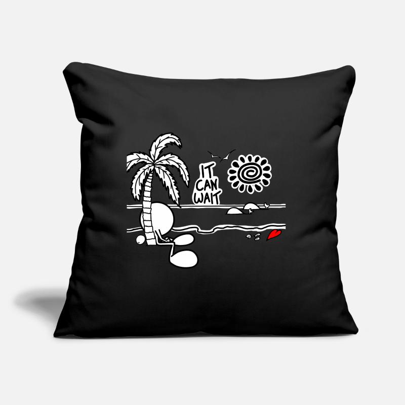 It Can Wait Plain Doodle Sofa pillow with filling 45cm x 45cm