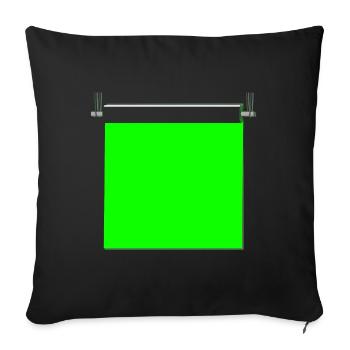 CHROMA - Sofakissen mit Füllung 45 x 45 cm - Schwarz - Vorne