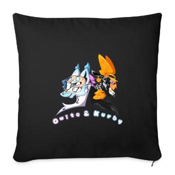 collab with owite - Coussin et housse de 45 x 45 cm - noir - Devant