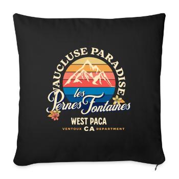 Vaucluse Paradise PERNES LES FONTAINES - Coussin et housse de 45 x 45 cm - noir - Devant