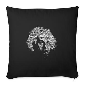Einstein - Sofakissen mit Füllung 45 x 45 cm - Schwarz - Vorne