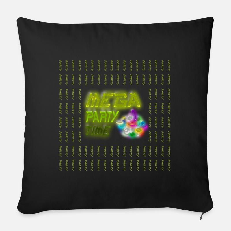 PARTEI - Sofakissen mit Füllung 45 x 45 cm - Schwarz