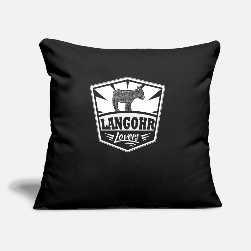 Langohr Grautier Esel Muli Liebhaber Geschenk Sofakissen mit Füllung 45 x 45 cm
