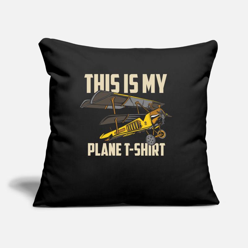 Lustige Piloten Flugzeug Luftfahrt Geschenke Sofakissen mit Füllung 45 x 45 cm