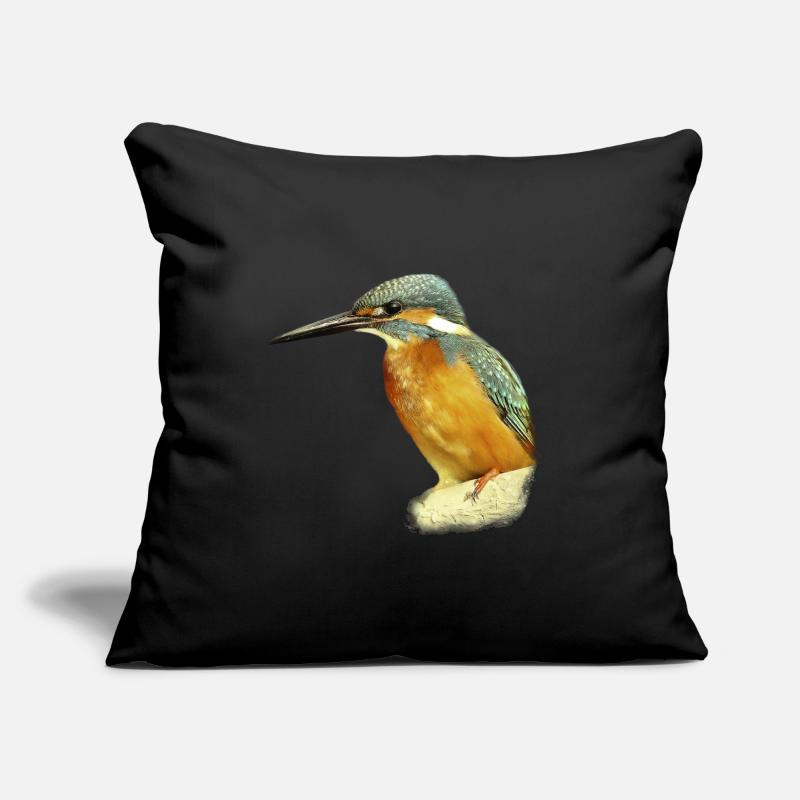 Kingfisher design illustration gift Sofa pillow with filling 45cm x 45cm
