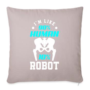 Artificial hip joint surgery hip prosthesis - Sofa pillow with filling 45cm x 45cm - light taupe - Front