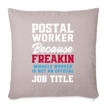 Funny Letter Deliverer Post Post Gifts - Sofa pillow with filling 45cm x 45cm - light taupe - Front