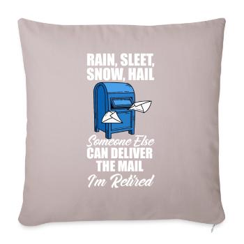 Funny Letter Deliverer Post Post Gifts - Sofa pillow with filling 45cm x 45cm - light taupe - Front